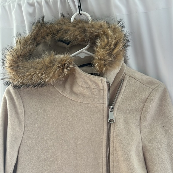 Marc New York, size 6, hip length, wool, fur-lined pea coat - Picture 2 of 6